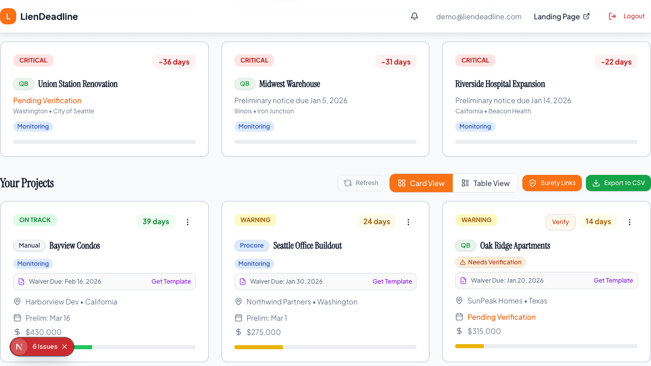 Step 1 - Open the setup flow